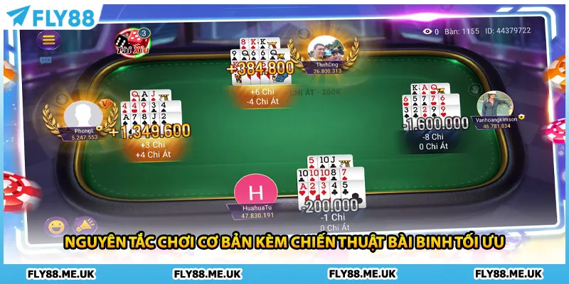 Nguyên tắc chơi cơ bản kèm chiến thuật bài binh tối ưu